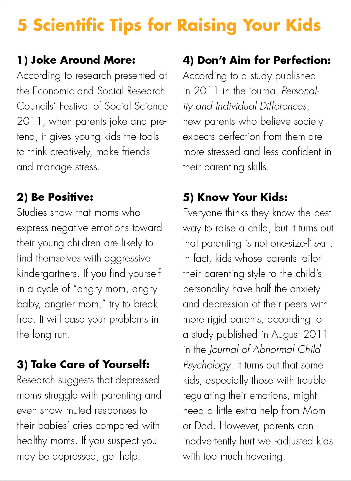 5 Tips Raising Kids