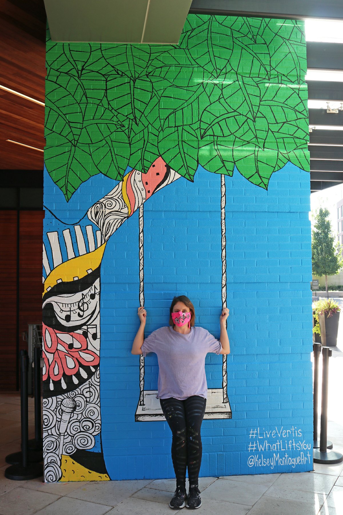 Kelsey Montague Unveils New Mural at Vertis Green Hills - Nashville Lifestyles