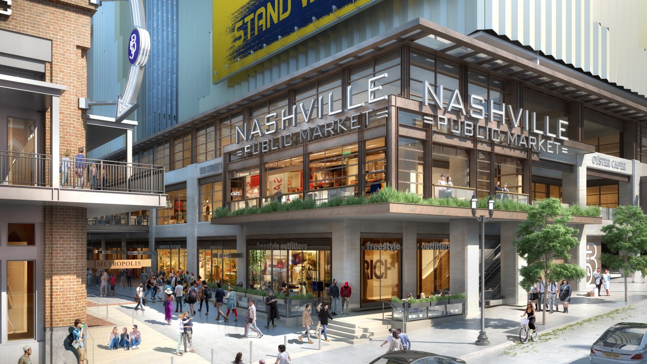 Assembly Food Hall at Fifth + Broadway development in downtown Nashville  set to open spring 2021