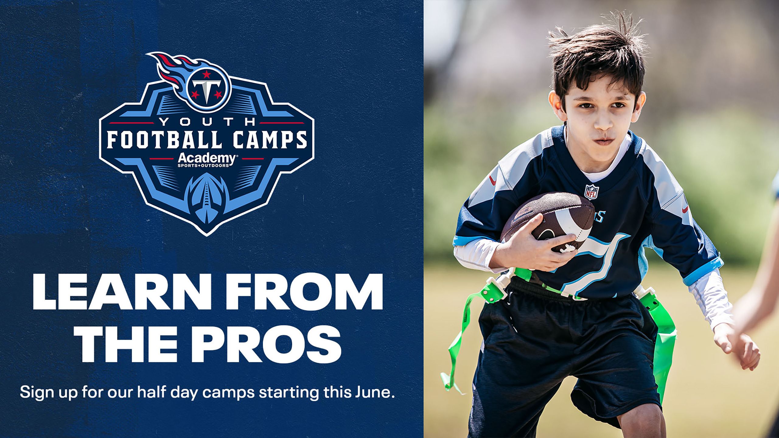 Titans Youth Football Camps presented by Academy Sports + Outdoors