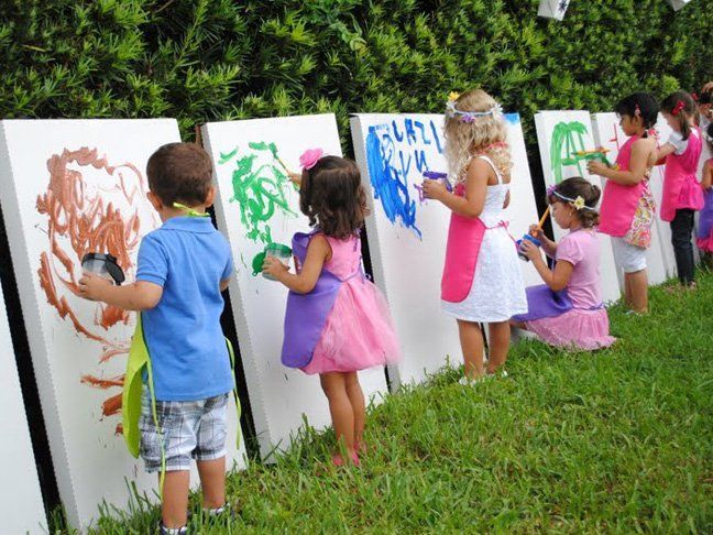 15 Awesome Outdoor Birthday Party Ideas For Kids | Outdoors birthday party, Birthday  party activities, Kids painting party