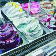 Works on display during Art Walk include pieces by artists Carolyn Beehler.